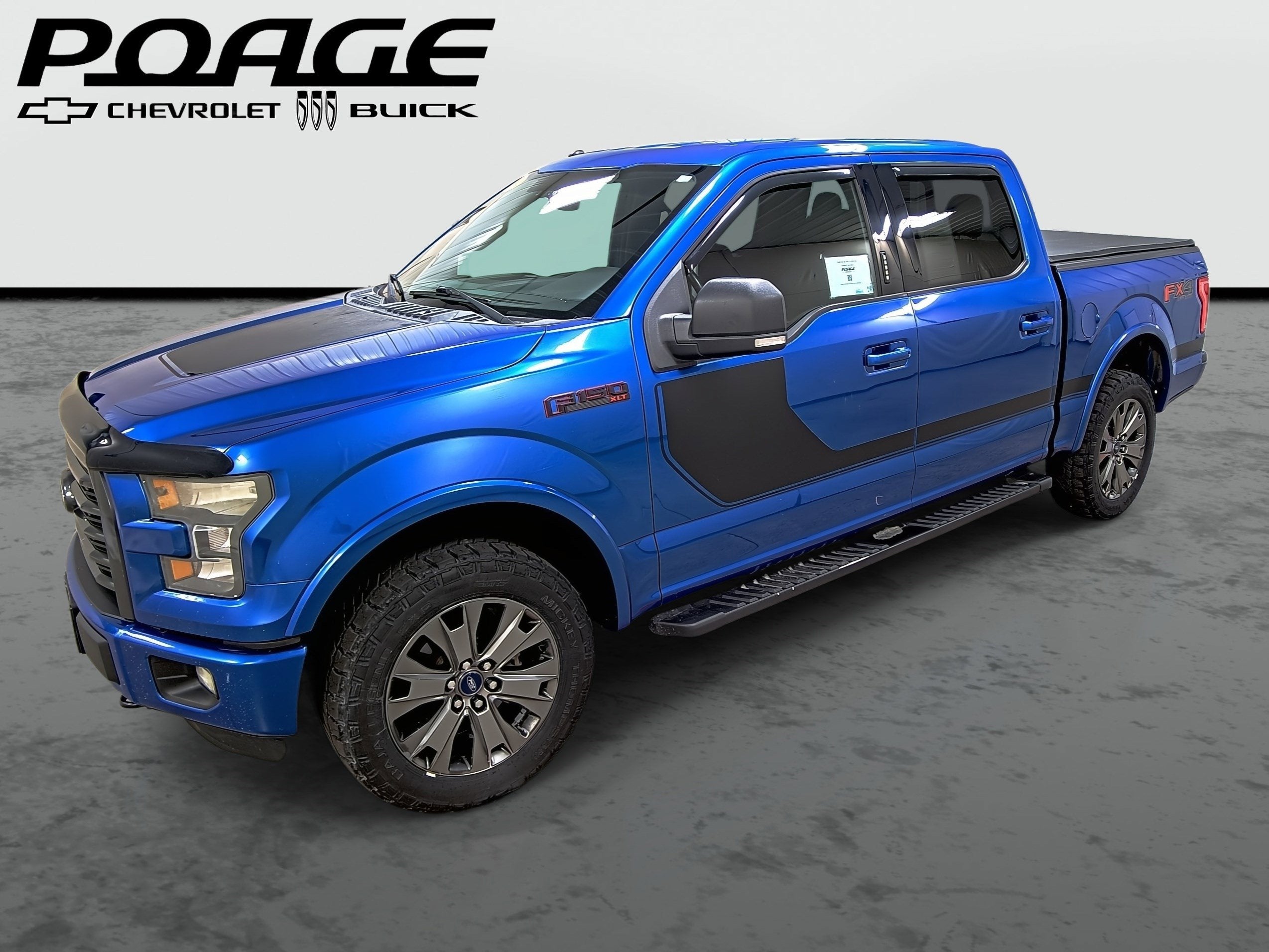 2016 Ford F-150 XLT in Blue — front three-quarter view