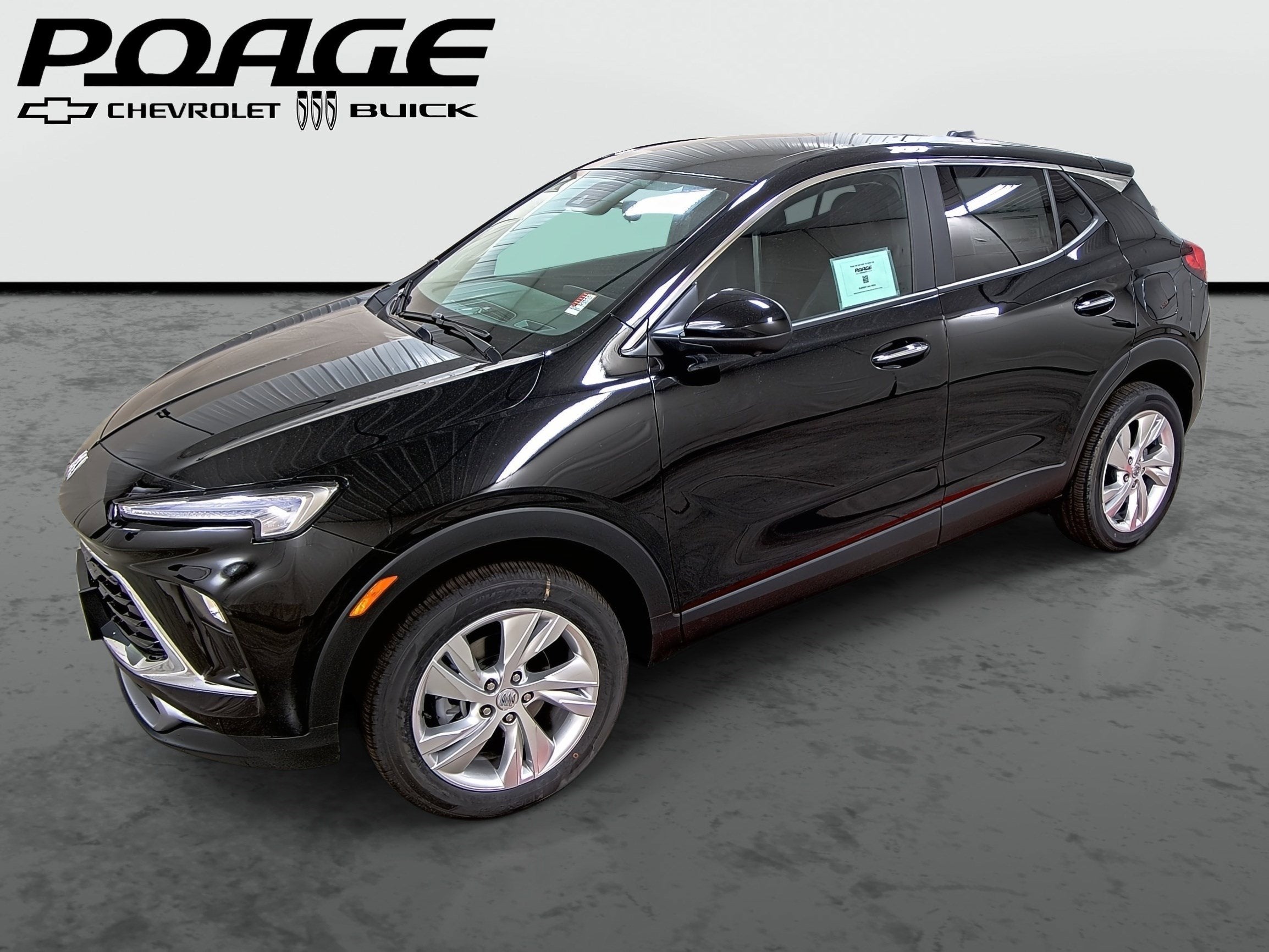 2026 Buick Encore GX Preferred in Ebony Twilight Metallic — front three-quarter view