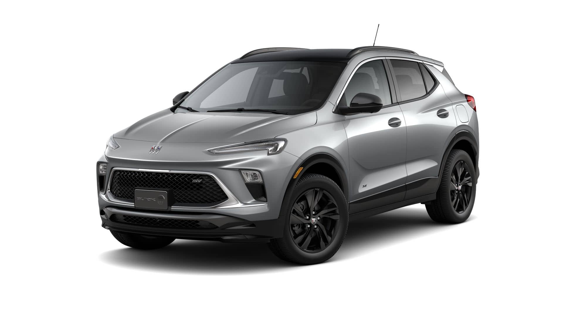 2026 Buick Encore GX Sport Touring in Moonstone Gray Metallic — front three-quarter view