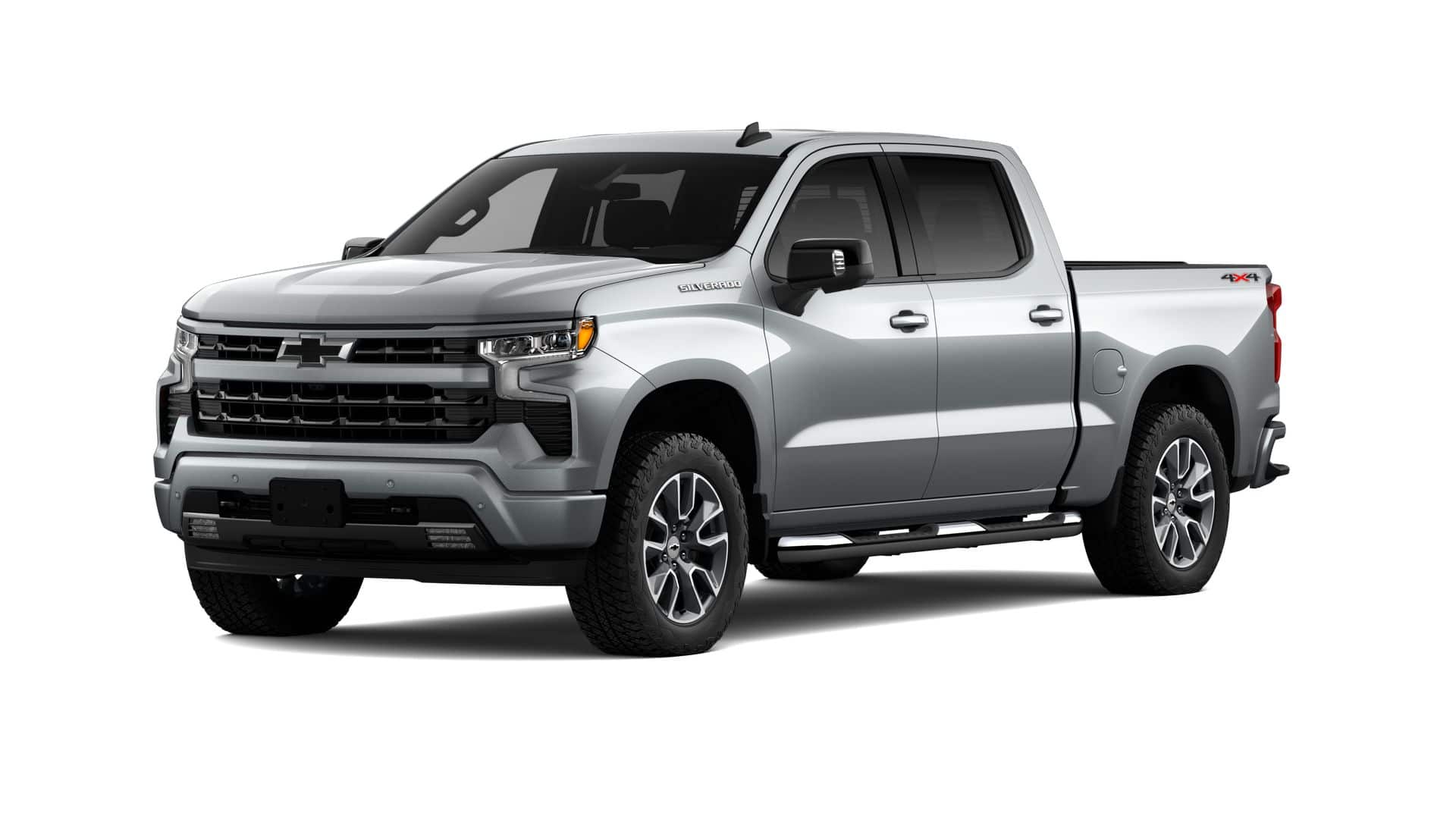 2026 Chevrolet Silverado 1500 RST in Sterling Gray Metallic — front three-quarter view