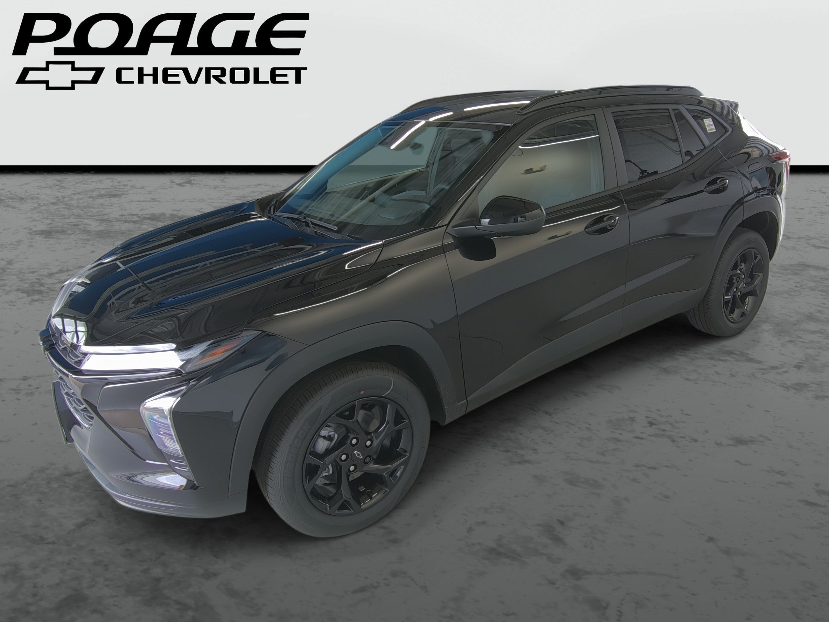 2026 Chevrolet Trax LT in Mosaic Black Metallic — front three-quarter view
