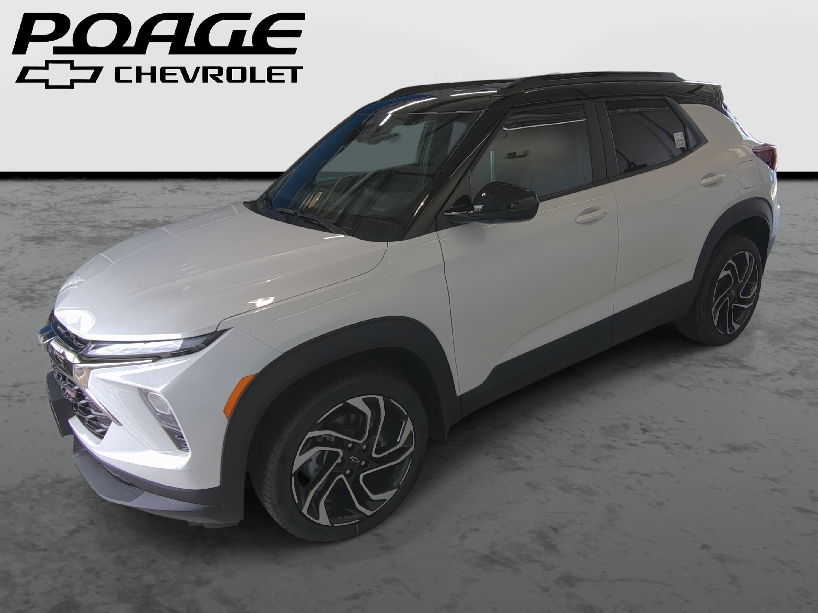 2026 Chevrolet Trailblazer RS in Iridescent Pearl Tricoat — front three-quarter view